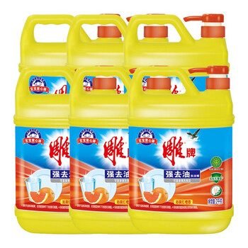 【企业专属】超能雕牌强去油洗洁精2kg*6瓶装