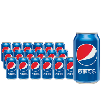 百事可乐 pepsi无糖7喜美年达橙味碳酸饮料330ml*24罐 上海可发