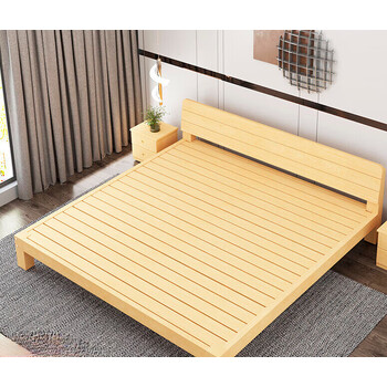 千舟王实木床双人床2米x2.2米2.