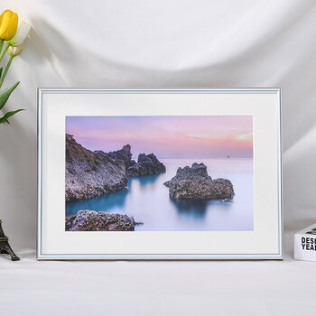 迪士尼disney简约窄边铝合金相框挂墙a3画框装裱8k4开a2海报外框定制