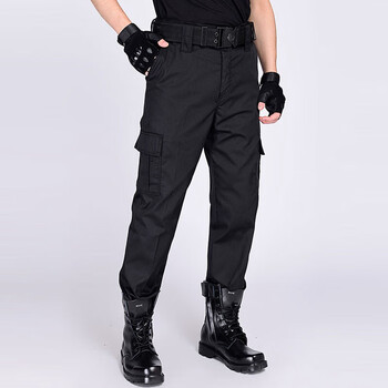 利来俏(lilaiqiao)春秋保安裤作训裤黑色男加厚特训工作服裤子耐磨