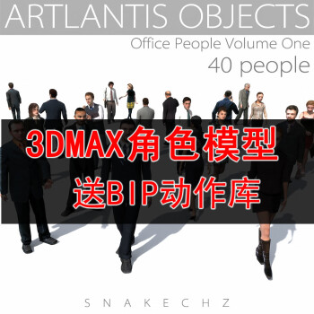 电子版3dmax 建筑动画人物模型库带动画送bip动作库素材更新12g 京东jd Com