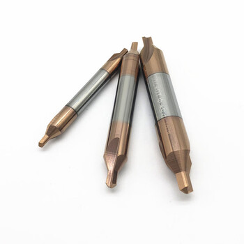 科能芯 整体硬质合金中心钻a2.5a3a3.15a4a5涂层钨钢55度定位钻 a2.