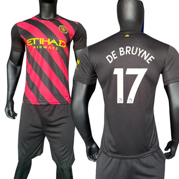 旋霸(xuanba)曼城主场哈兰德足球服德布劳内球衣足球服男训练比赛服