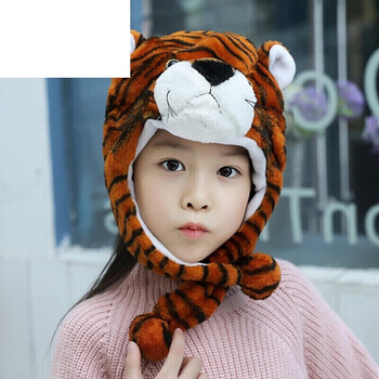 包贝星儿童卡通兔子老虎动物帽子表演道具演出头饰毛绒动物头套幼儿园