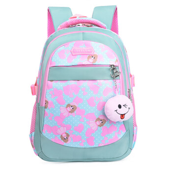 啼啼兔女童书包小学生一二三四年级女孩减负轻便防水背包612岁绿色