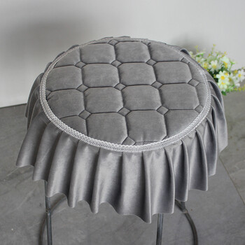 圆凳子座套罩椅子板凳圆凳垫圆形凳子套罩布艺坐垫皮墩通用座套家用