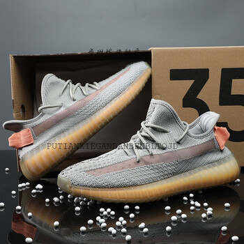 莆田黑生胶椰子鞋男350v2满天星版黑武网天使透气耐磨轻便跑步鞋学生