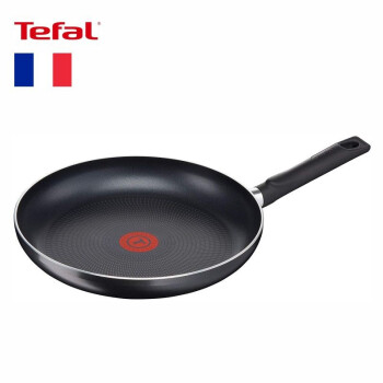 特福(Tefal) Logics系列平底锅煎锅铝合金不粘锅中煎锅28cm 黑色【图片 