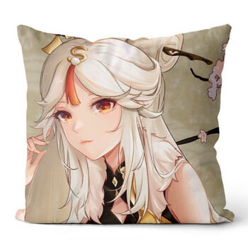 原神q版卡通抱枕动漫二次元周边可莉七七钟离可爱靠垫枕头可来图定制