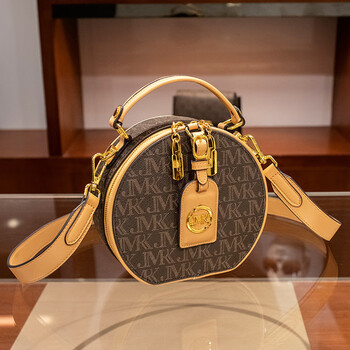 charine&kath 小&ck女包圆形小包包女时尚百搭手提单肩斜挎