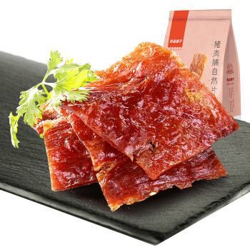 良品鋪子 豬肉脯自然片100g靖江風味豬肉干肉脯肉類零食休閑網紅小吃國慶