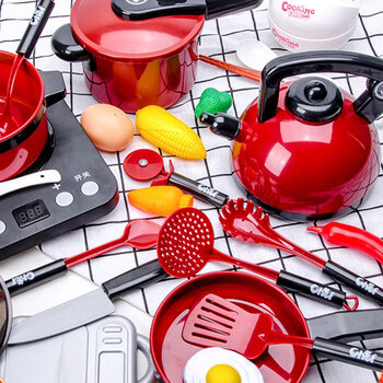 昂沐【六一儿童节】儿童过家家厨房玩具女孩套装6宝宝煮饭锅小男孩2