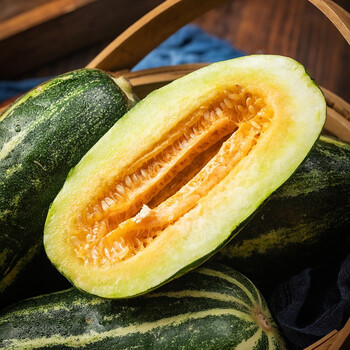 百果园 落地碎香瓜博洋9号甜瓜当季水果脆瓜羊角蜜香瓜 3斤装