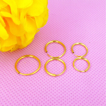 拾纯999黄金耳圈金小耳骨扣耳环迷你养耳圈女款足情人节礼物送老婆