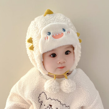 戏狐婴儿帽子秋冬款612个月男女宝宝婴幼儿护耳加绒雷锋帽童帽冬天潮