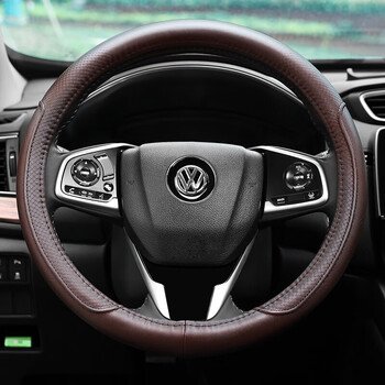 玛趣适用于23款大众朗逸方向盘套真皮2023朗逸plus启航汽车把套免手缝
