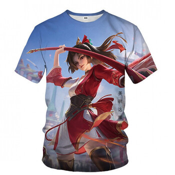 王者荣耀短袖t恤永曜之星衣服男女新款青龙志中学生潮流衣服 twz138