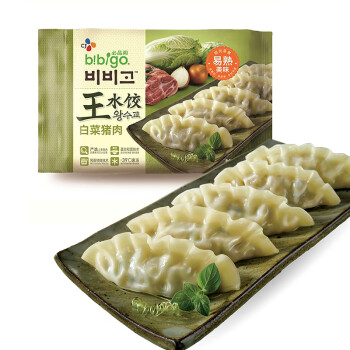 必品阁（bibigo） 白菜猪肉王水饺 600g 24只装 饺子 早餐食材