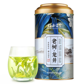 梅府茗家茶叶 茗茶 绿茶 明前龙井茶一级罐装西湖 春茶 2020新茶上市 200g