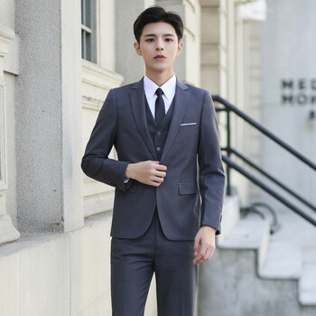 高中生成人礼服西装男生套装18岁学生西服男士职业装韩版修身伴郎休闲