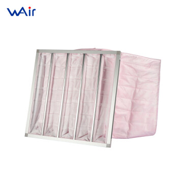 Wellwair F7中效袋式过滤器 594x594x381*20-6P 效率F7 静电棉双组份过滤器 定制品