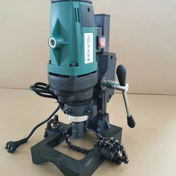 消防管道开孔机镀锌管自锁链条钻孔机机械四通对穿开孔机单边开孔机