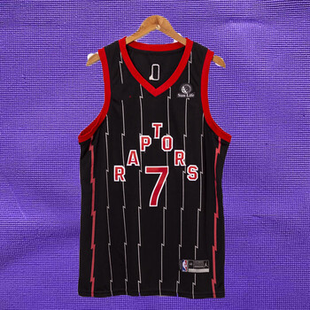腾讯体育nba官方旗舰店同款猛龙队1号麦迪大龙紫色刺绣球衣15卡特复古