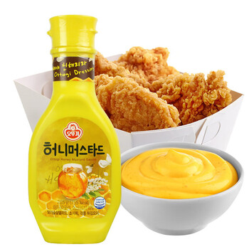 honeymustardsauce韩国进口不倒翁蜂蜜芥末酱蘸酱沙拉酱265g2