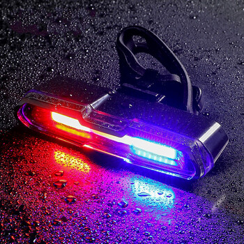 洛克兄弟官方旗舰同款山地自行车灯夜骑行装备后尾灯爆闪充电夜间单车