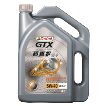 嘉实多（Castrol）超嘉护超净 全合成机油 汽车保养汽机油 5W-40 C3 SN级 4L 自营 汽车用品