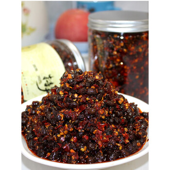 哺食旺香辣干豆豉辣椒湖南特产湘西风味豆豉酱豆豉油辣椒贵州即食