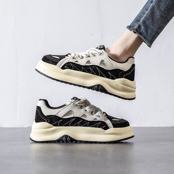 飞耀feiyao软皮溶解老爹鞋女2022秋季新款小众德训女鞋磨砂皮休闲运