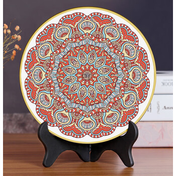 少数民族摆件 广西壮族摆件抽象装饰品少数民族风纪念品壮锦飞鸟铜鼓