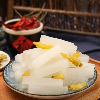 三知情酸辣萝卜条农家自制正宗泡菜湖南特产酸辣萝卜香脆白萝卜条开味