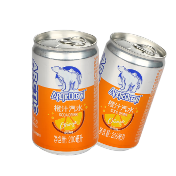 北冰洋 橙汁汽水迷你罐200ml*24罐 mini果汁碳酸饮料整箱