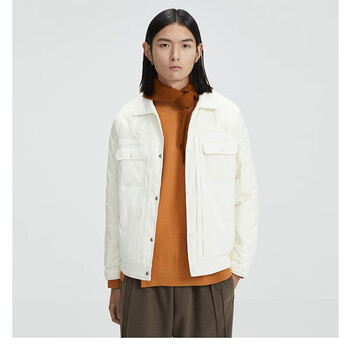 herbel/黑白 2022冬季新款男士极简短款休闲保暖鸭绒羽绒服外套潮