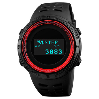 运动防水夜光指南针手表跑步计步卡路里温度计倒计时多功能电子表男