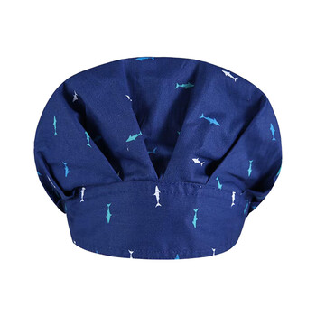 纯棉印花彩色护士帽手术帽小碎花帽子蓬蓬帽薄款松紧口腔护士花帽 zmz