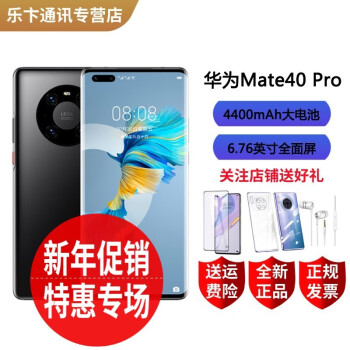 华为（HUAWEI） Mate 40 Pro 5G全网通手机 麒麟9000 支持鸿蒙系统 带充5G版 亮黑色 8GB+128GB