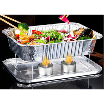 一次性打包盒带盖大号长方形圆形烤鱼外卖打包盒商用外卖可加热烤鱼