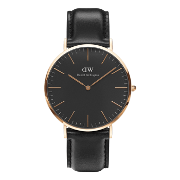 丹尼尔惠灵顿（DanielWellington）DW手表男学生表40mm皮表带超薄男士手表DW00100127