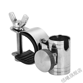 钓椅卡扣拉饵盘支架饵料盒拉饵盒卡扣通用型钓椅配件鱼护架不锈钢