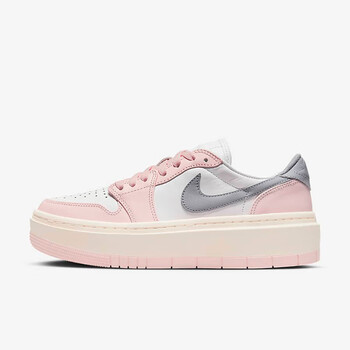 耐克(nike)耐克air jordan 1 elevate aj1女款粉白增高厚底低帮松糕鞋
