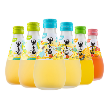 威兰特果小酒微醺甜酒女士低度酒混合装口味随机200ml6瓶低度甜酒