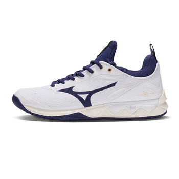 美津浓mizuno23秋冬男女稳定缓震抓地室内排球鞋waveluminous243白色