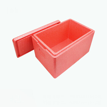 保温箱 高密度epp泡沫箱生鲜配送箱保鲜宅配箱 42升 42升红色