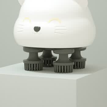 灵魂提取器电动猫咪头部按摩器头皮头疼经络疏通棒神器颈椎电动按摩仪