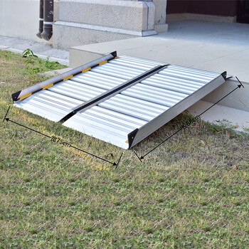 无障碍移动坡道轮椅上下楼梯台阶残疾人可折叠便携斜坡板路沿坡板 长