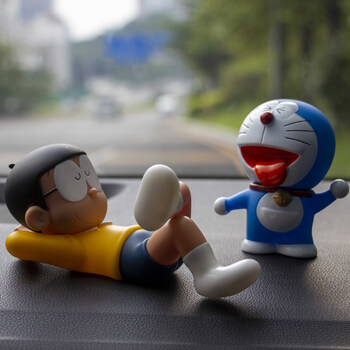 可爱午休睡觉大雄车载卡通摆件汽车用品中控台小车内装饰抖音同款网红